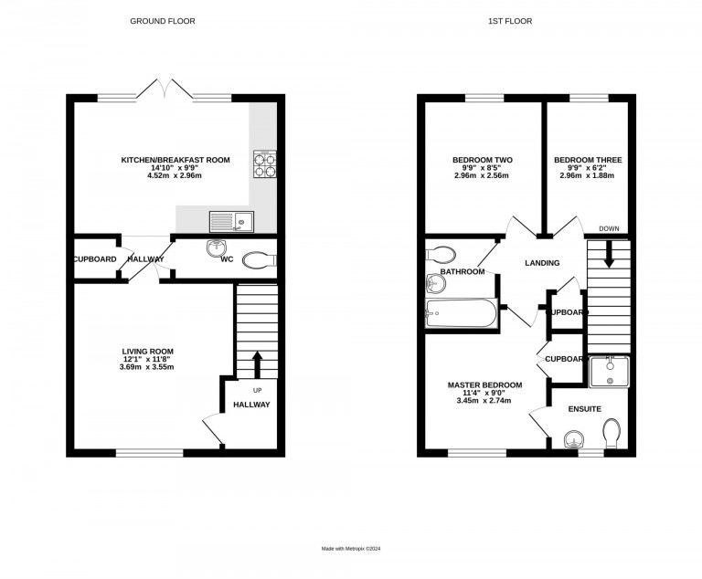 Floorplans For Eagle Way, Bracknell