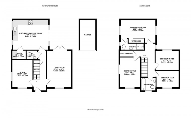 Floorplans For Blackcap Lane, Jennett`s Park