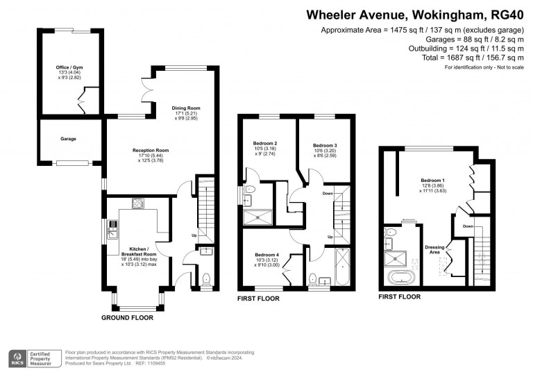Floorplans For Wheeler Avenue, Wokingham