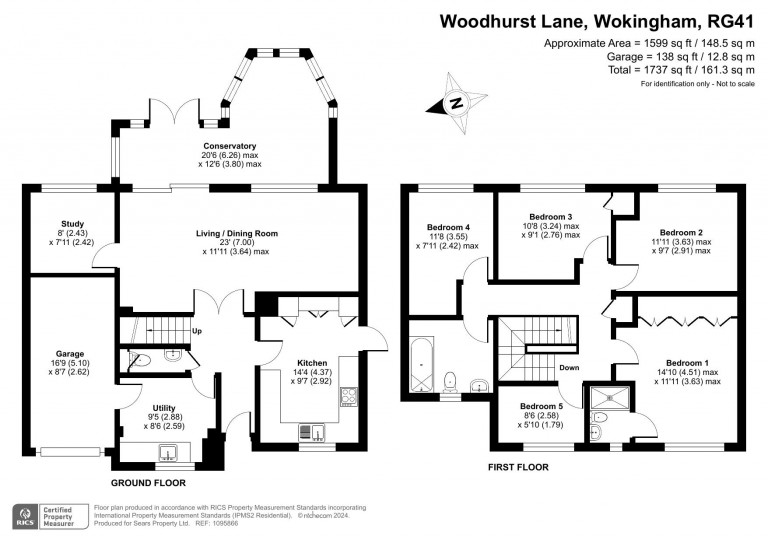 Floorplans For Woodhurst Lane, Wokingham