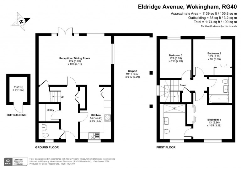 Floorplans For Eldridge Avenue, Wokingham