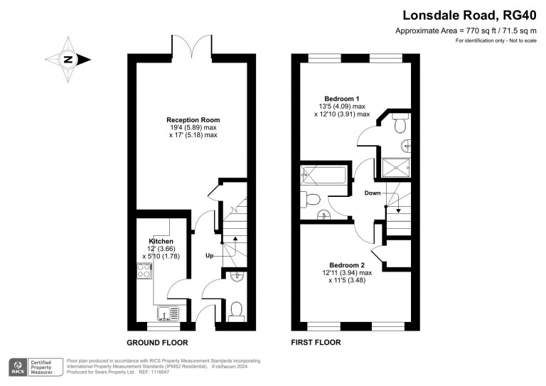 Floorplans For Lonsdale Road, Wokingham