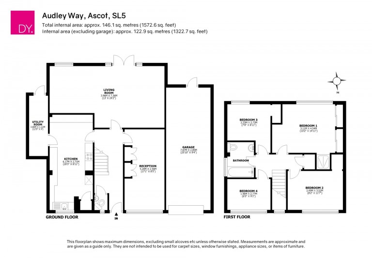 Floorplans For Audley Way, Ascot