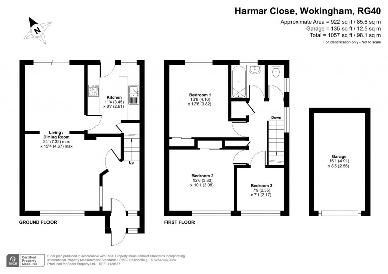 Floorplans For Harmar Close, Wokingham