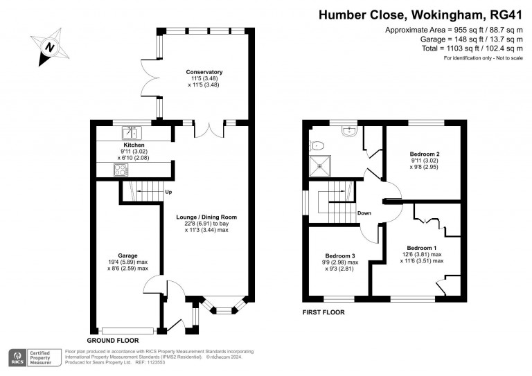 Floorplans For Humber Close, Wokingham