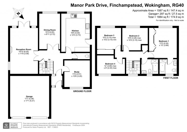 Floorplans For Manor Park Drive, Wokingham