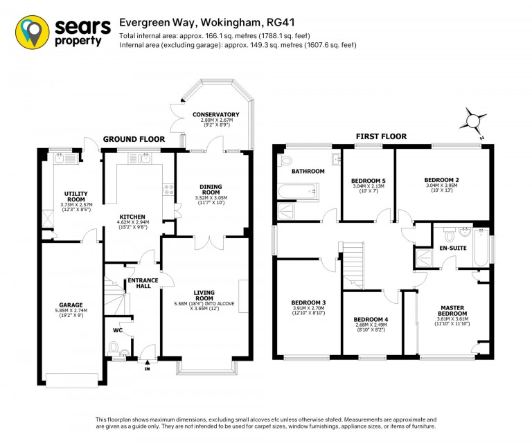 Floorplans For Evergreen Way, Wokingham