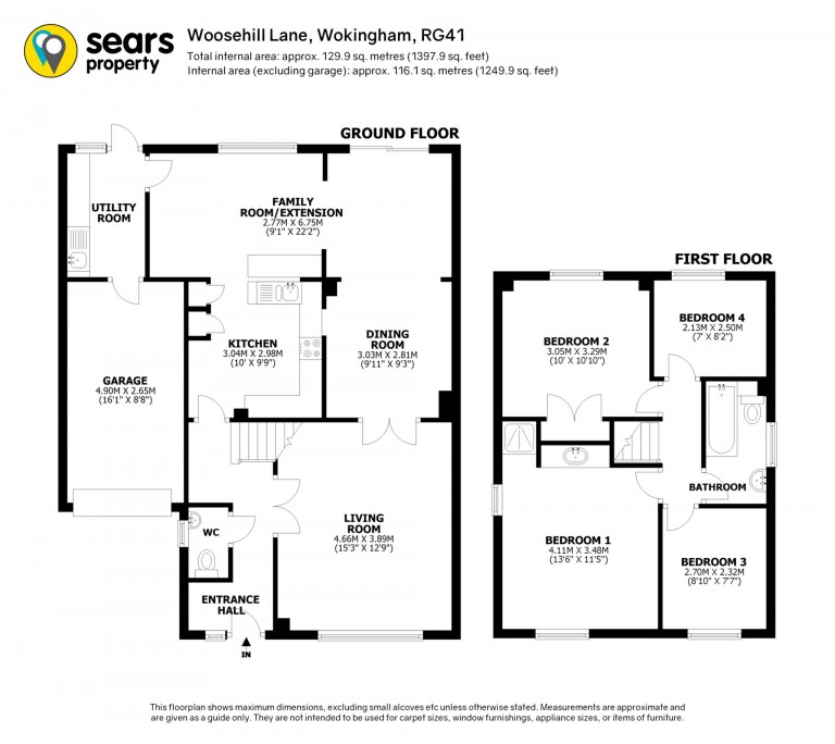 Floorplans For Woosehill Lane, Wokingham