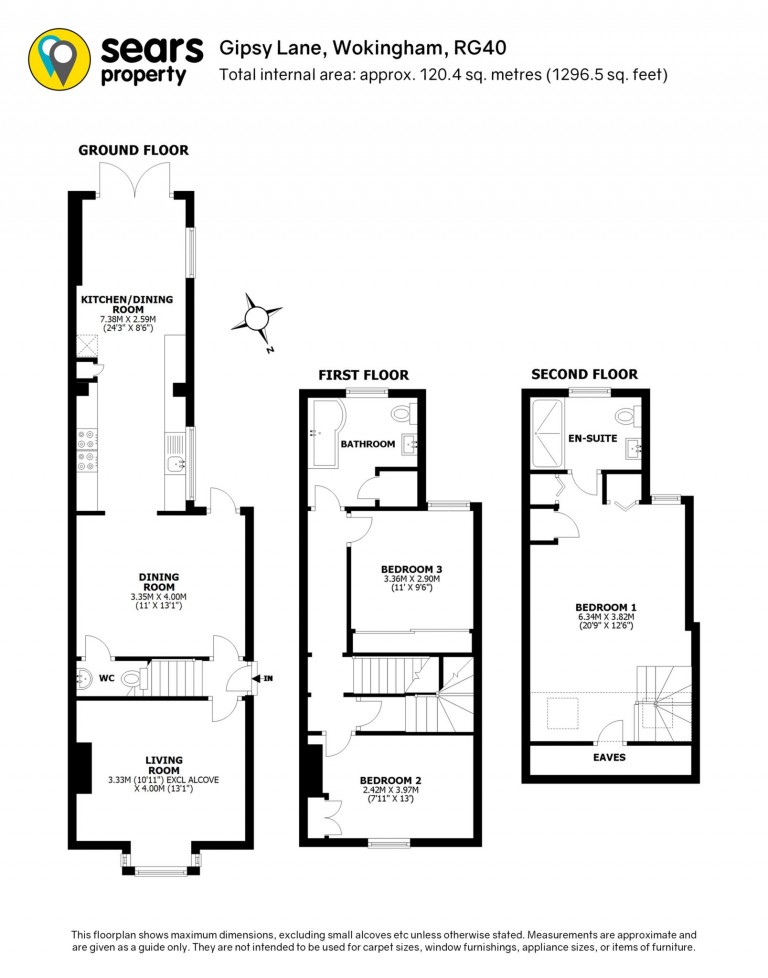 Floorplans For Gipsy Lane, Wokingham