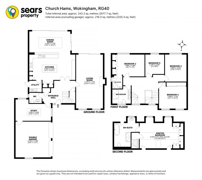 Floorplans For Church Hams, Wokingham