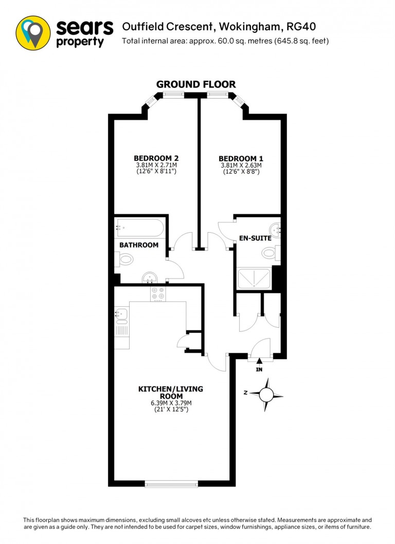 Floorplans For Outfield Crescent, Wokingham