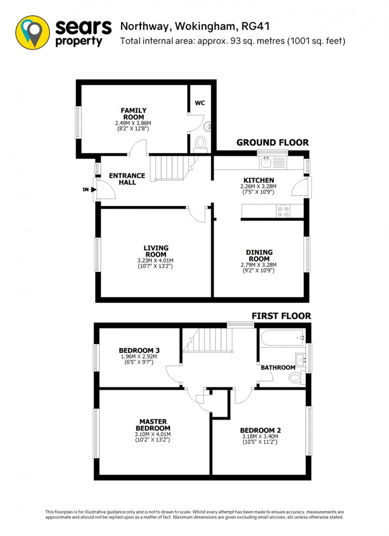 Floorplans For North Way, Wokingham