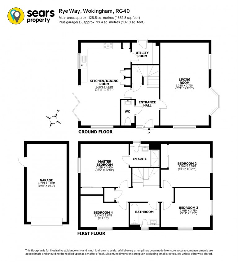 Floorplans For Rye Way, Wokingham