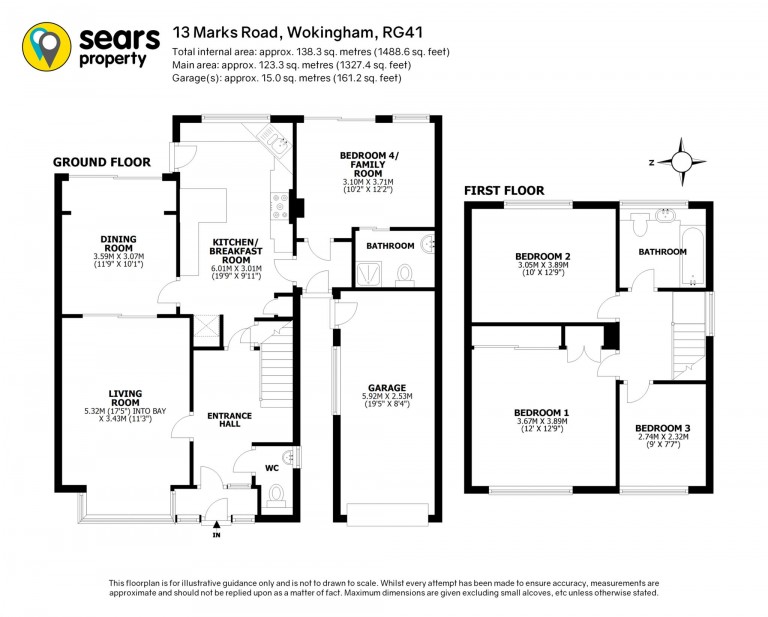 Floorplans For Marks Road, Wokingham