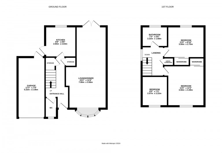 Floorplans For Swallow Way, Wokingham