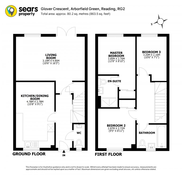 Floorplans For Glover Crescent, Reading