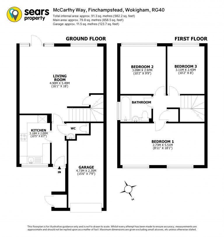 Floorplans For McCarthy Way, Wokingham