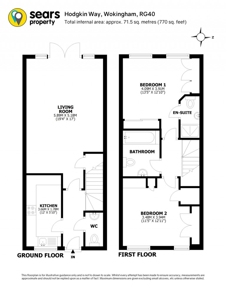 Floorplans For Hodgkin Way, Wokingham