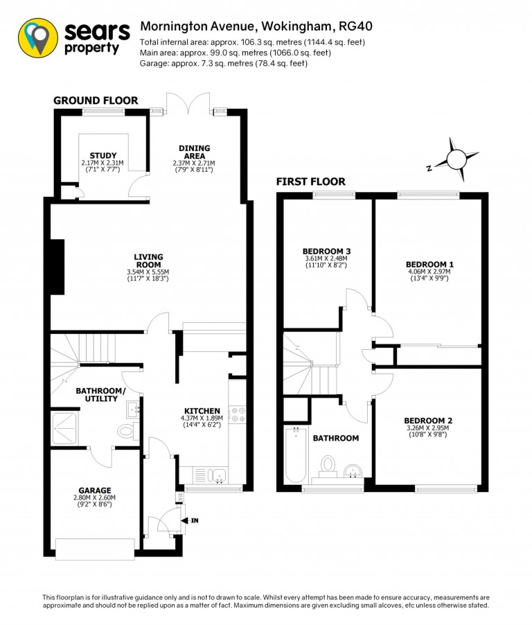 Floorplans For Mornington Avenue, Wokingham