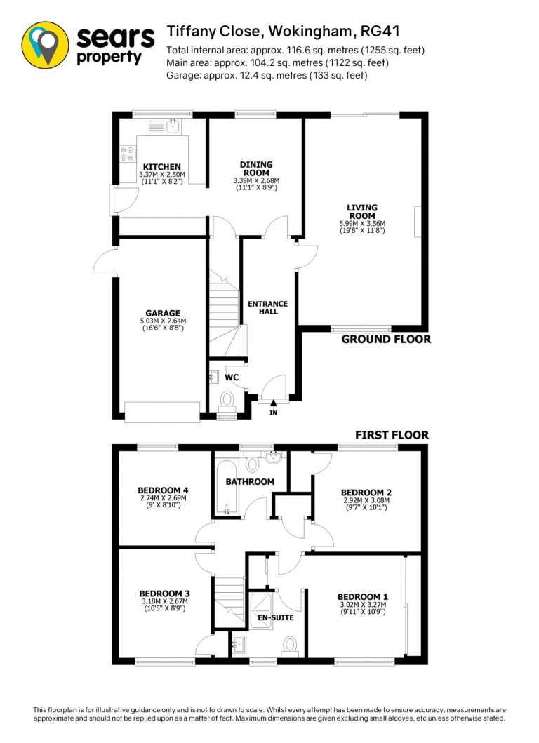 Floorplans For Tiffany Close, Wokingham