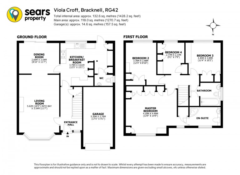 Floorplans For Viola Croft, Bracknell