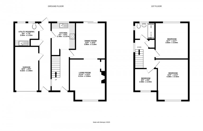 Floorplans For Westbrook Gardens, Bracknell